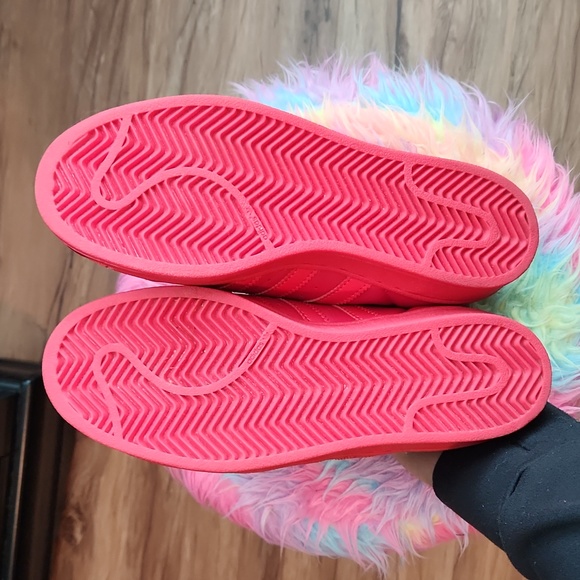 Adidas Originals Superstar Sneakers Red Size M8 W9 2016 collection Retro - Picture 11 of 13